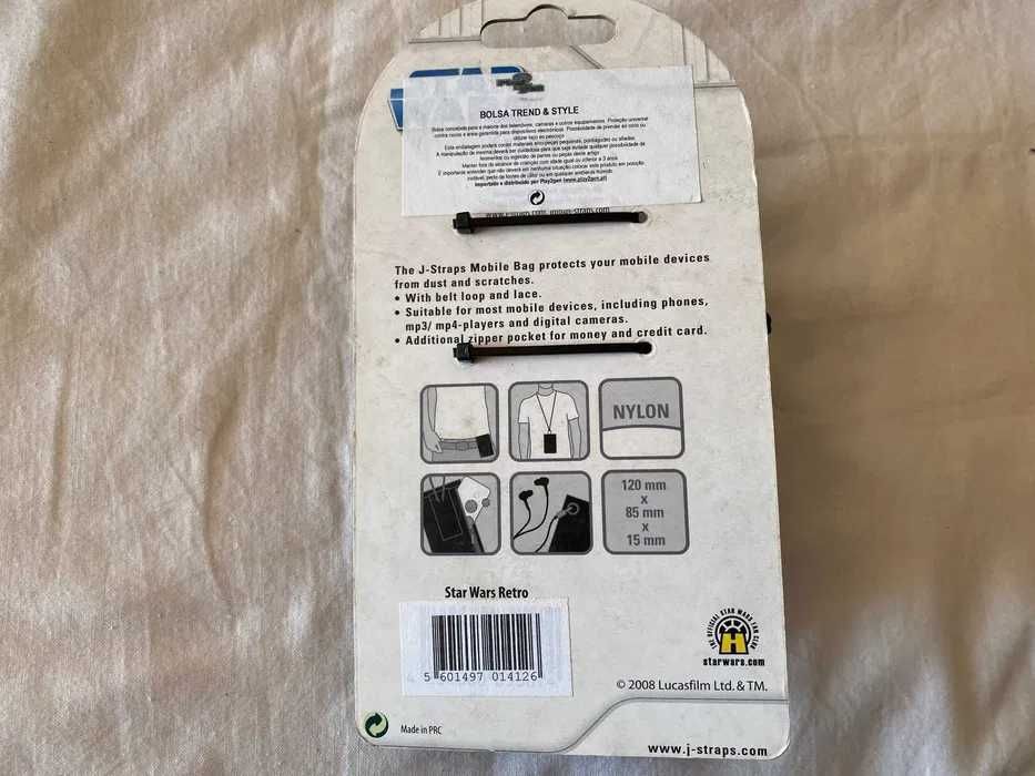 Star Wars Bolsa Retro para telemóvel J-Straps Nova Selada