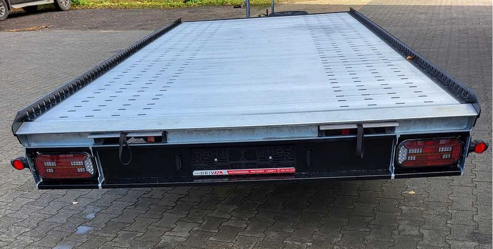Laweta - przyczepa 5 x 2,1 DMC 3000 kg , najazdy 2,5 aluminiowe ,  100% LED