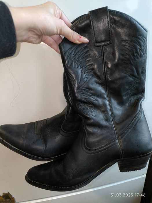 Мото чоботи шкіра козаки р 41 42