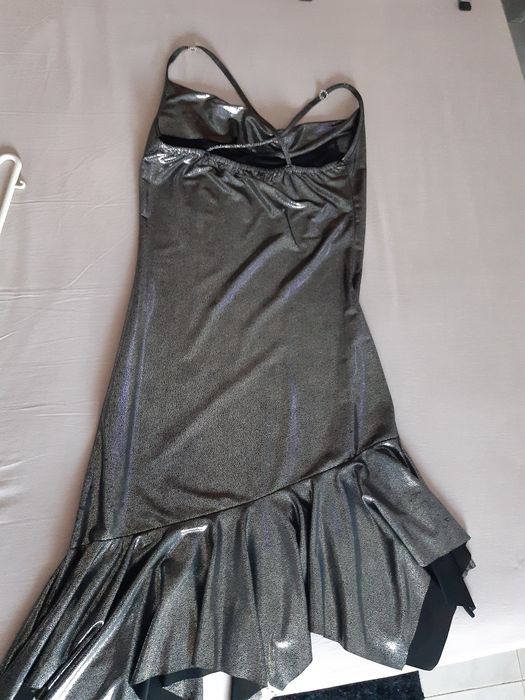 Vestido prateado tam: S