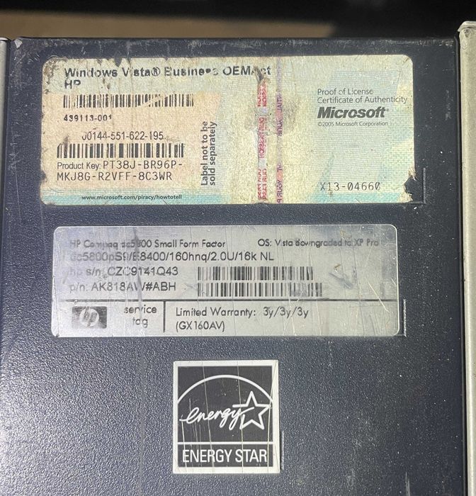 Компьютер HP Compaq dc5800 Small Form Factor