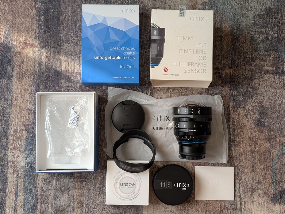 Obiektyw IRIX Cine 11mm T4.3 bagnet L-mount full box + dwie osłony