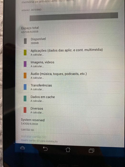 Tablet Asus 8 gb