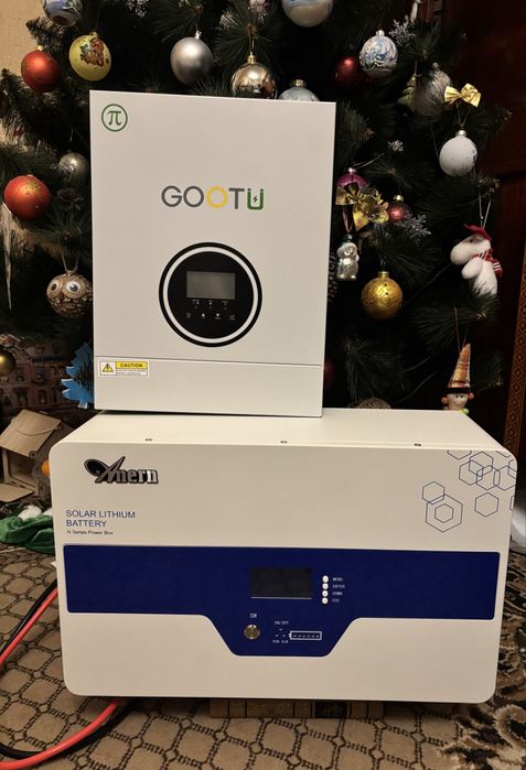 Інвертор і аккумулятор комплект резервного живлення