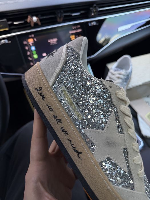 Кросівки Golden Goose BallStar Silver Glitter premium | Кроссовки жіночі