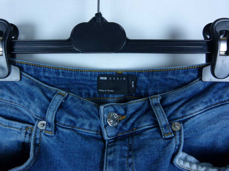 ASOS spodnie jeans wysoki stan proste nogawki 25 / 32