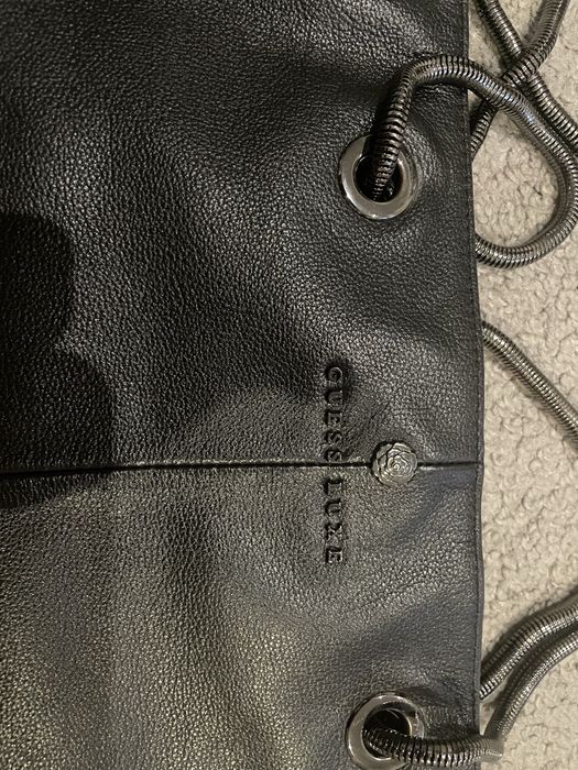 Shopper bag torebka GUESS LUXE skóra naturalna
