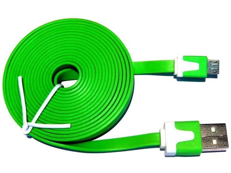 [New] Flat 2-meter colorful micro-USB 2.0 cables64286042707202122