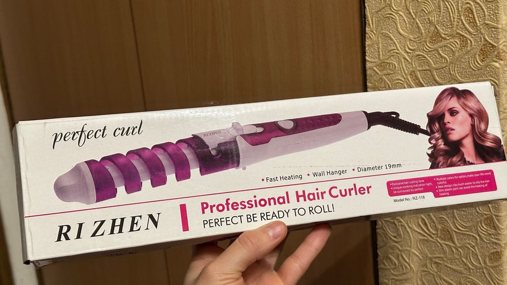 спіральна плойка Rizhen RZ-118 Original size professional hair curler.