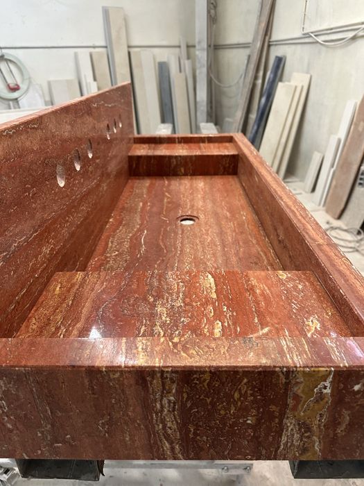 Lavatorio em marmore travertino