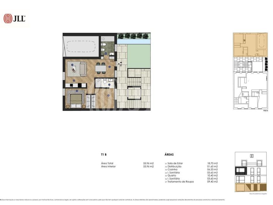 Apartamento T1+1, com garagem, na Figueira da Foz