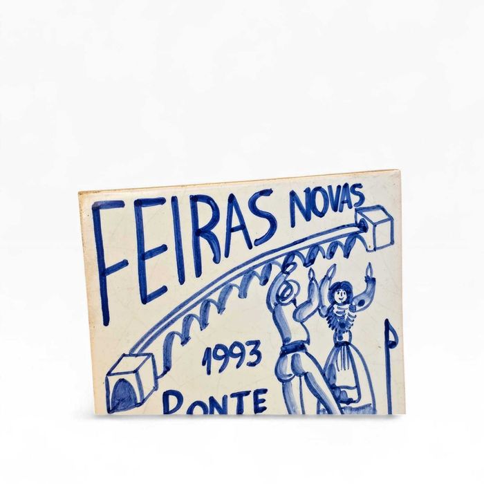 Azulejo Decorativo Lançós “Feiras Novas 1993” Ponte de Lima – Assinado Manuel Franco