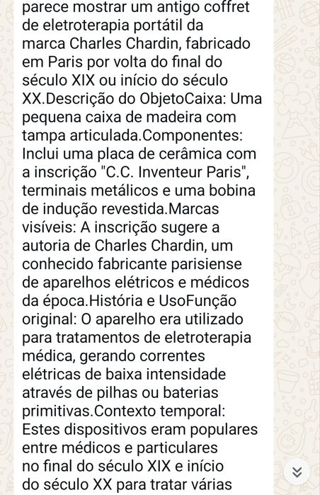 Antigo aparelho medico princípios sexc XlX
