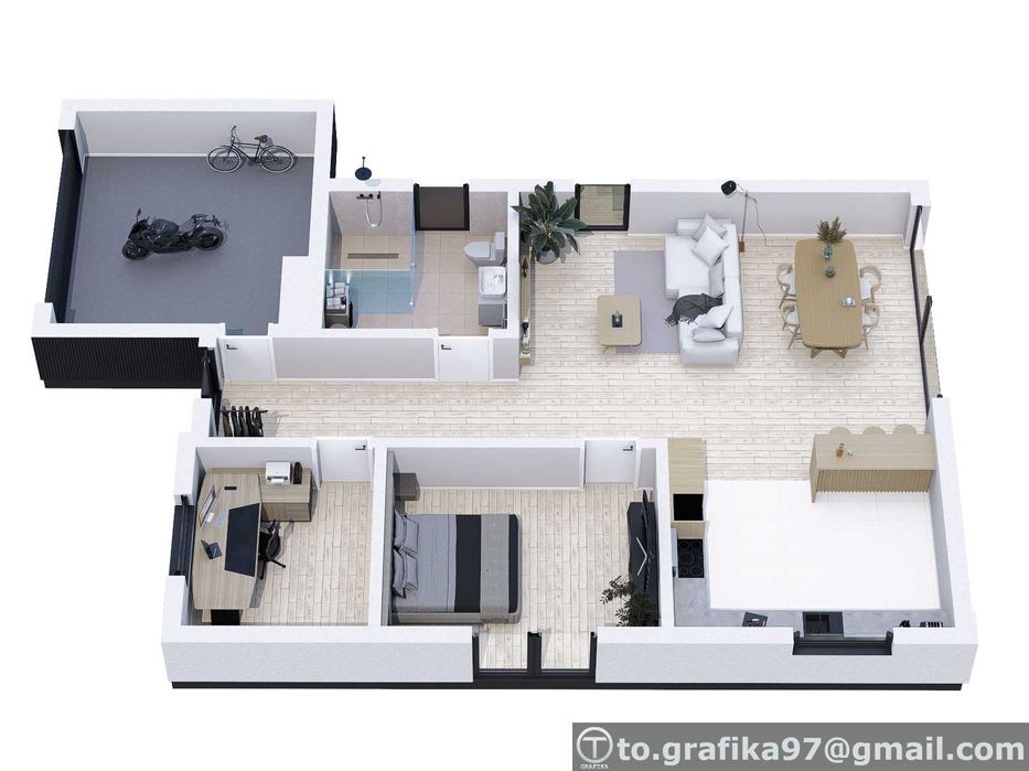 Wykonam Tanio Wizualizacje 3D - Elewacje, Wnętrza (od 300zł!)