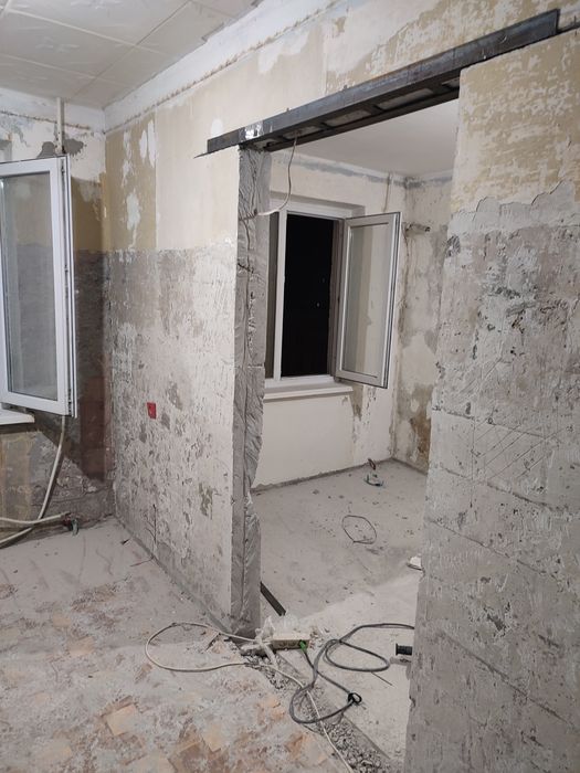 Резка проёмов.Бетонные работы.Установка заборов.Стяжка