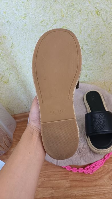 Шлепанцы женские кожаные Ted Baker женская обувь 39размер