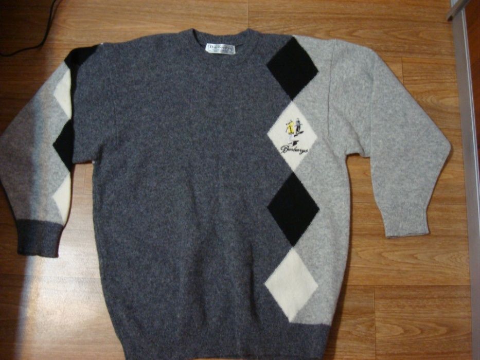 свитер Burberry's р.L вовна100% вінтаж до 1999 стан нов