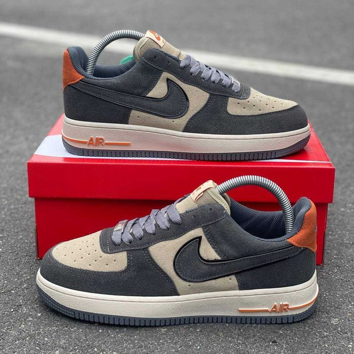 Кросівки Nike Air Force 1 Low Grey/Beige | Кроссовки Найк чоловічі