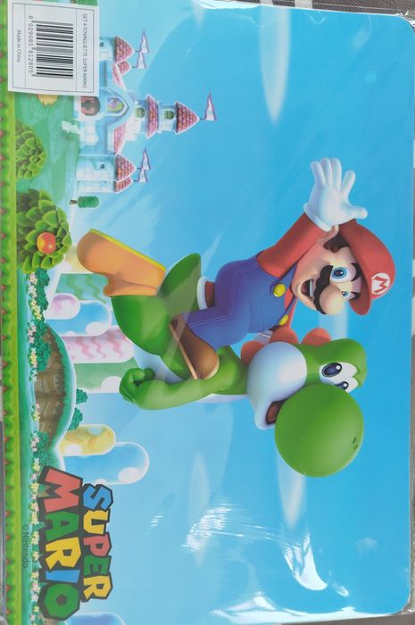 Nowe podkładki na stół Super Mario 4 szt