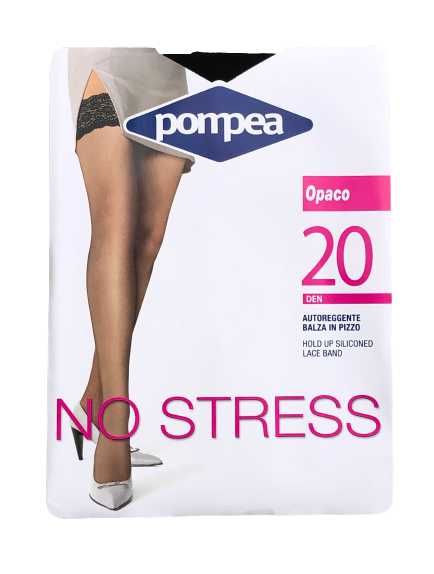 Włoskie pończochy samonośne Pompea No Stress r. S 20 Den 5 szt - 963-