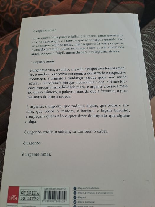 É urgente amar, pedro chagas freitas