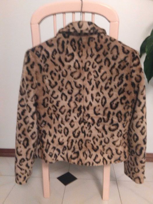 Casaco leopardo estilo vintaje