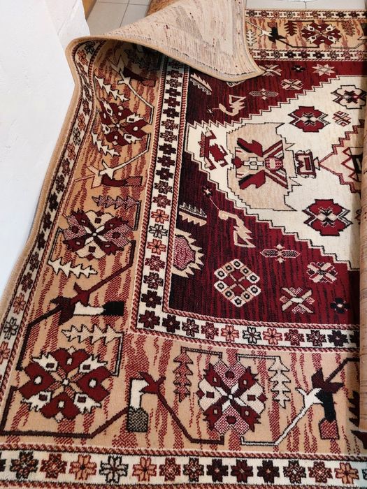 Dywan wełniany bordo 3x4