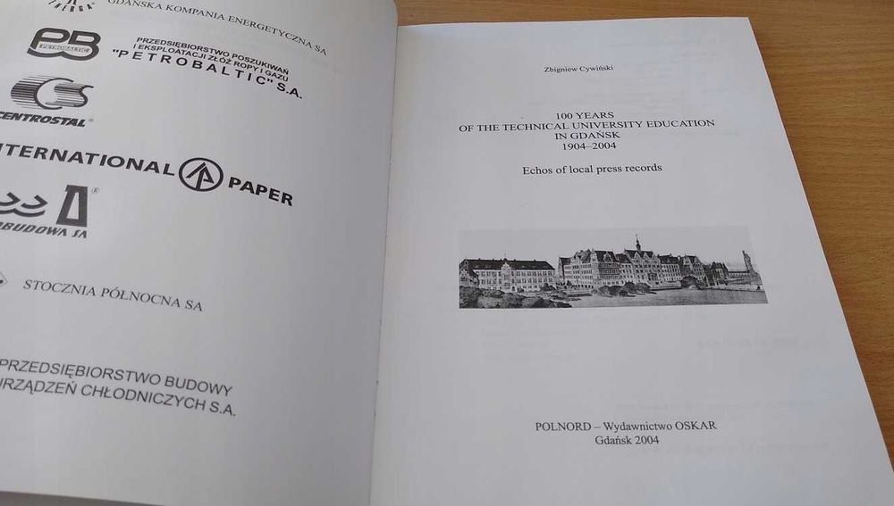 100 years of the technical university education in Gdańsk Cywiński