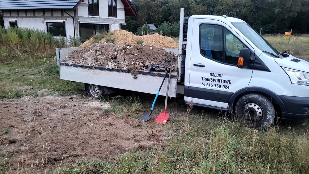 Wywóz gruzu, ziemi, odpadów budowlanych – Wywrotką  3.5T