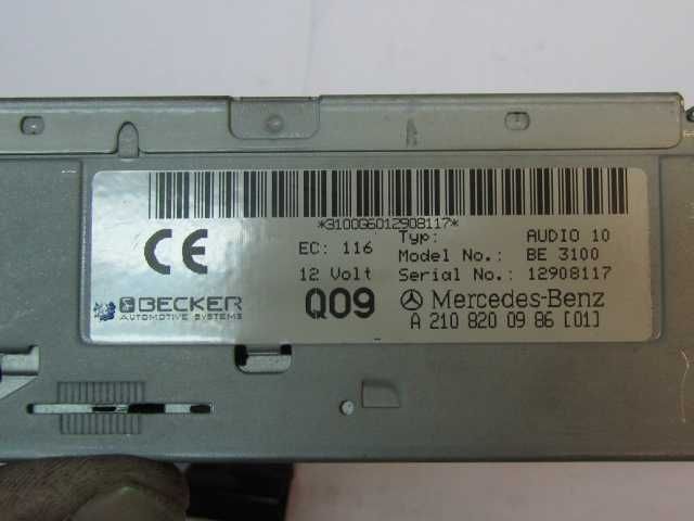 Auto radio mercedes original com cartão de codigo