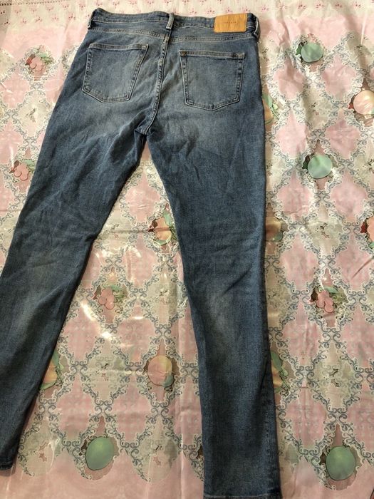Чоловічі джинси H&M 33/30 нові (скіні, синій денім, розмір M)
