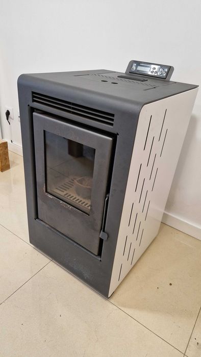 Salamandra Delba A Pellets DB415B Branco 6Kw