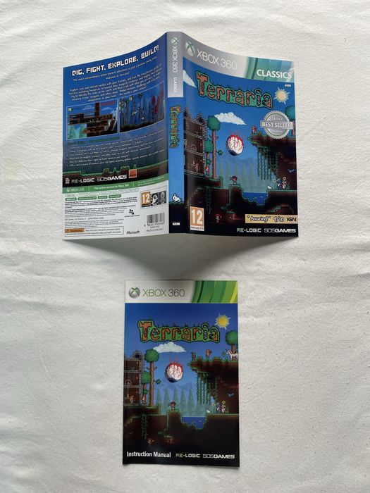 Capa e manual Terraria - Xbox 360 (Classics)[Envio grátis]