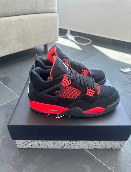Buty Trampk Jordan 4 Retro Red Thunder R.41