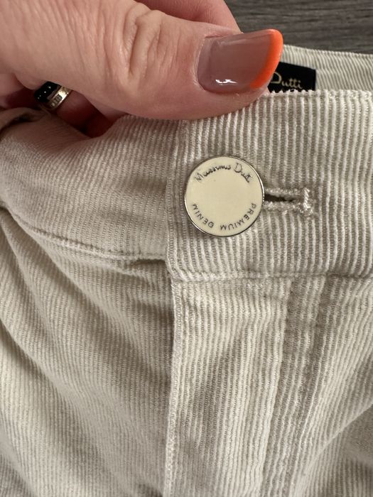 Spodnie sztruksowe rurki Massimo Dutti 36