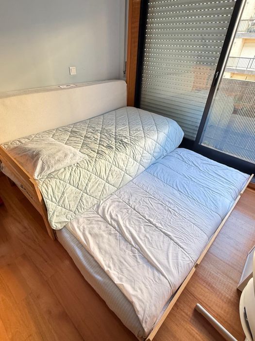 Cama criança para colchão 90 cm com gaveta