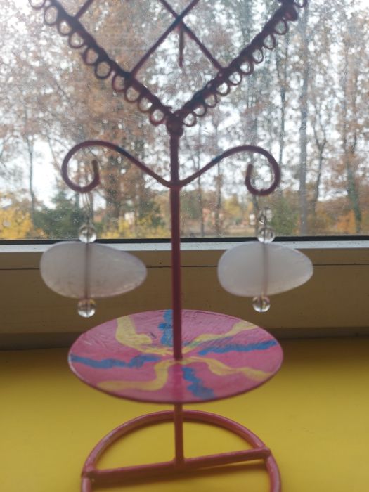 Kolczyki duże damskie rękodzieło NOWE