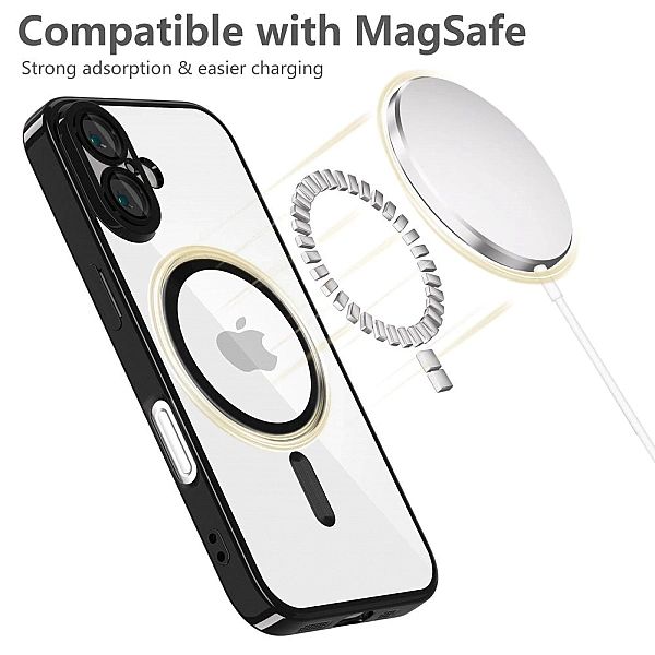 Etui Tech-Protect MagFlex MagSafe na iPhone 16e - przezroczyste