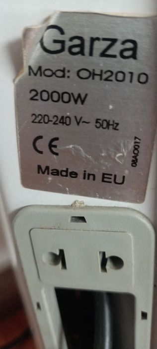 Aquecedor a óleo 2000W