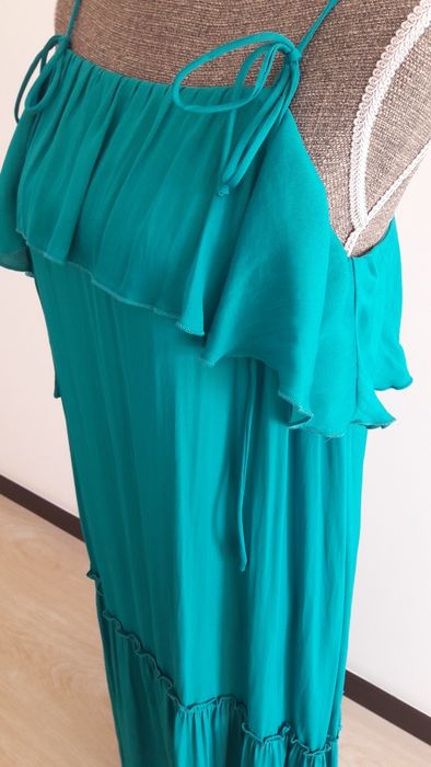 Vestido Zara azul /verde