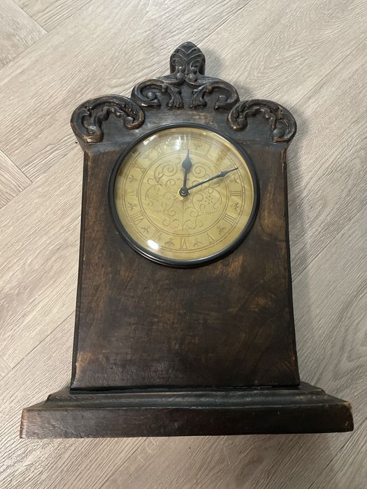 Stylowy zegar ścienny Retro | 42 cm | Drewniana obudowa