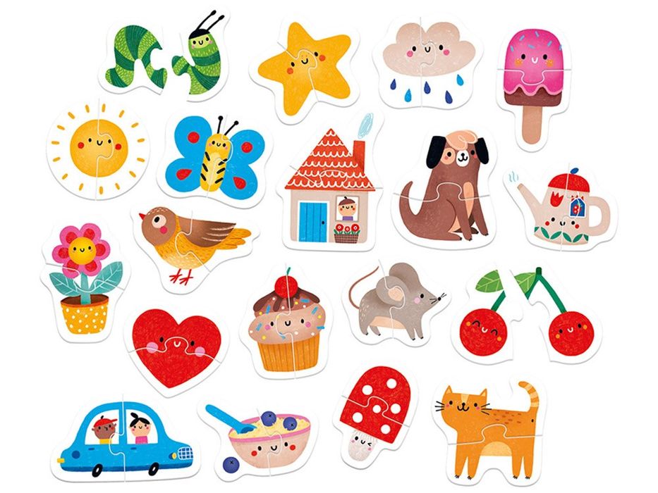 CzuCzu Moje pierwsze puzzle Do pary 19 układanek 15m+ ZA5545