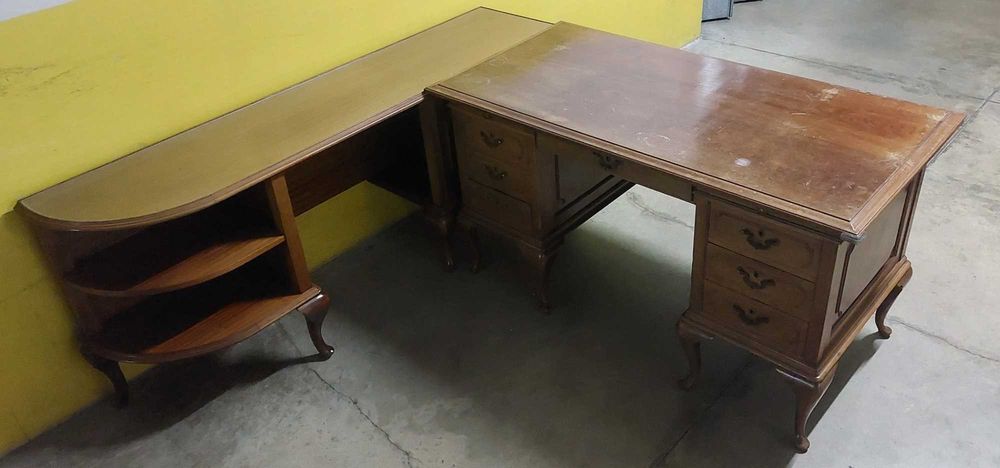Secretária Vintage (com móvel de apoio)