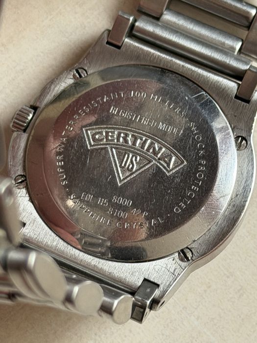 Certina DS Cascadeur, rozmiar 40/46mm, w stali, oryginalna bransoleta, nowa bateria