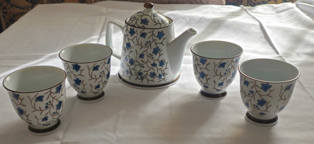 Conjunto bules porcelana