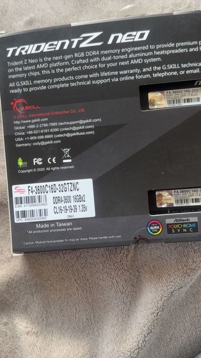 Pamięć RAM G.SKILL DDR4 TridentZ 2x16GB 3600MHz CL16