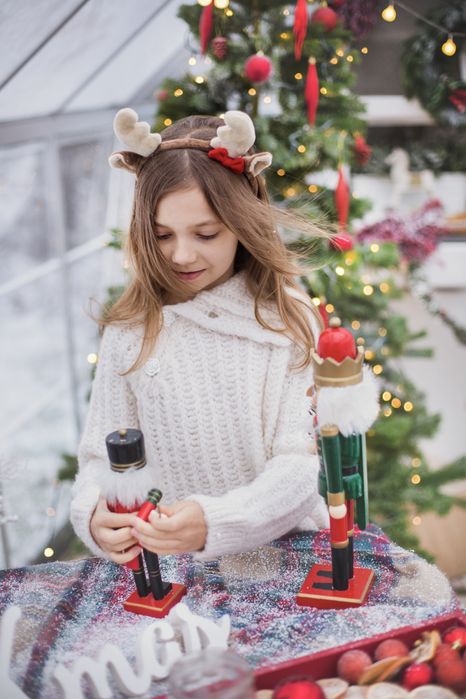 Zara świąteczny sweter w stylu boho + prążkowane leginsy 128/134