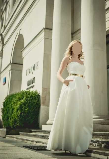 Suknia ślubna Madonna Gala Gemma klasyczna litera A sukienka ślub