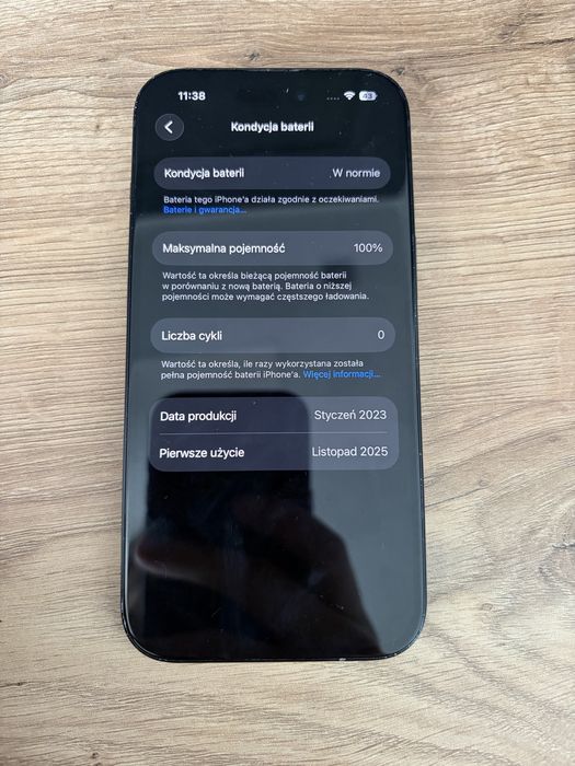 Iphone 15 | 100% kondycji baterii