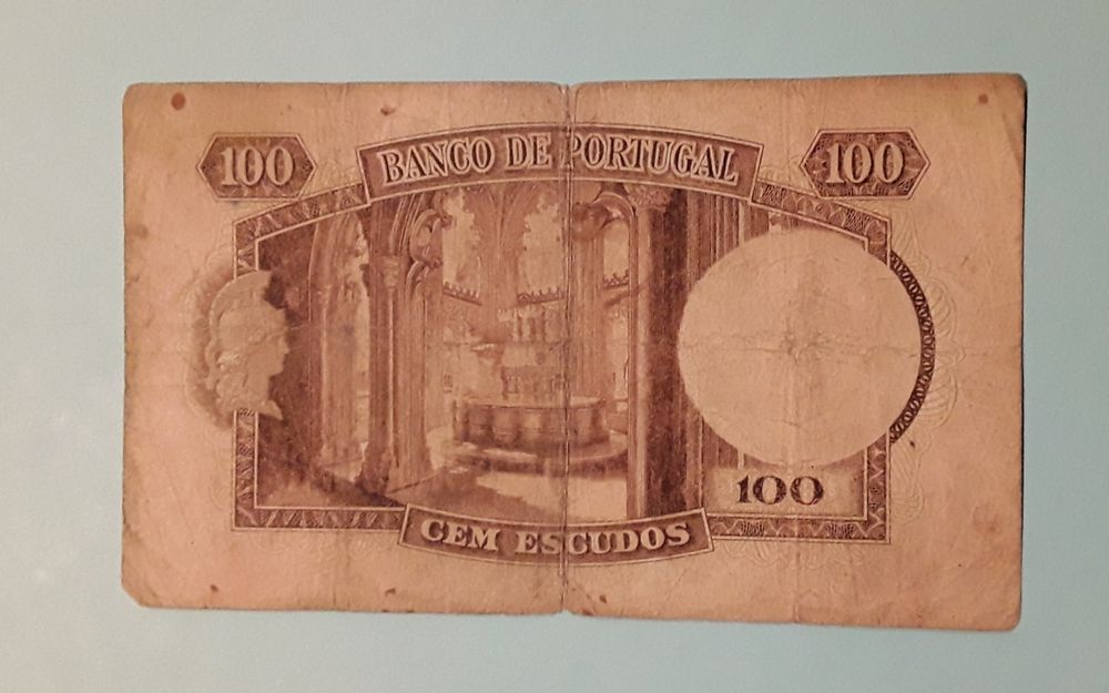 Nota 100 escudos (100$00) 1957, Chapa 6, Banco de Portugal